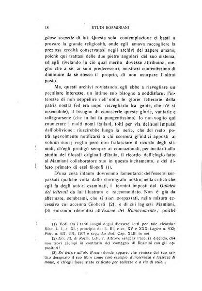 Rivista rosminiana periodico mensile