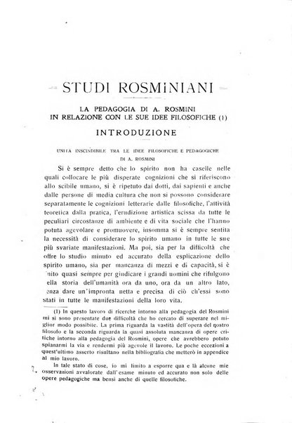 Rivista rosminiana periodico mensile