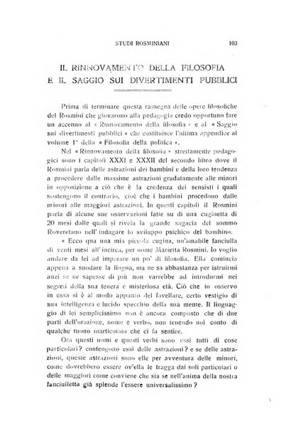 Rivista rosminiana periodico mensile