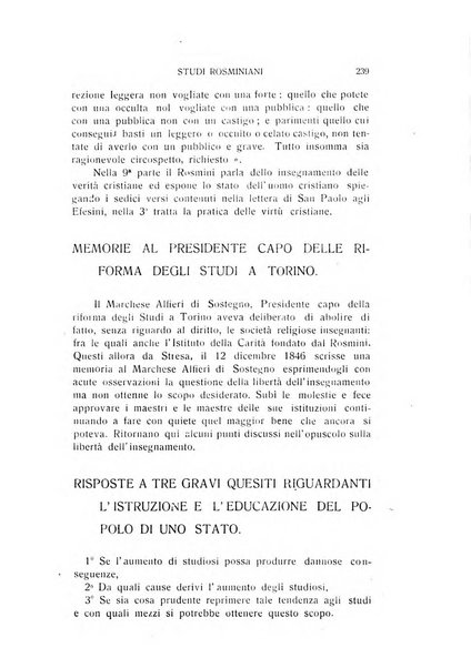 Rivista rosminiana periodico mensile