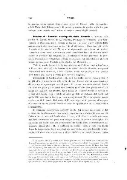 Rivista rosminiana periodico mensile