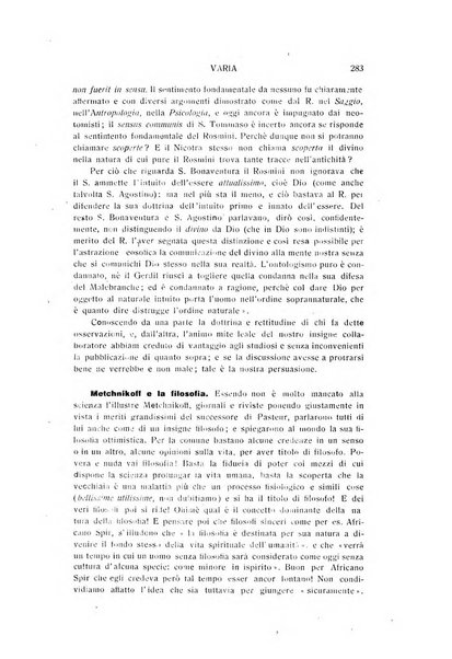 Rivista rosminiana periodico mensile