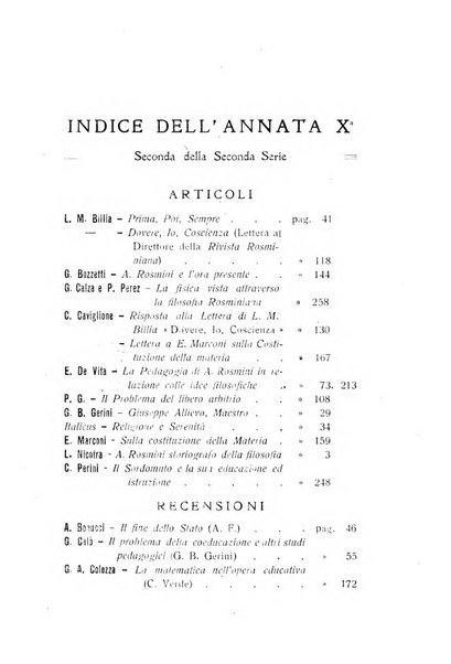 Rivista rosminiana periodico mensile