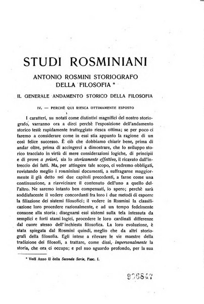 Rivista rosminiana periodico mensile