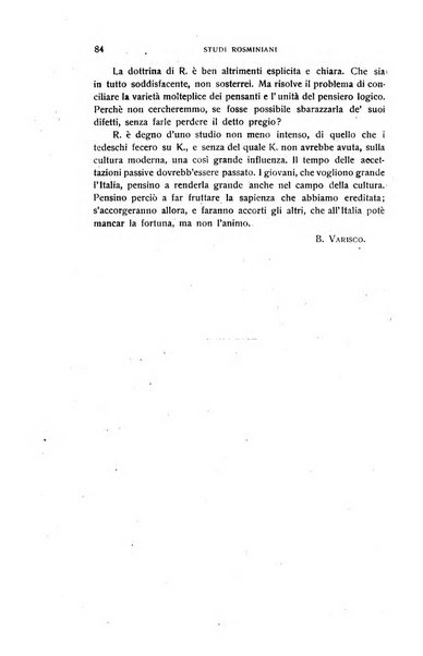 Rivista rosminiana periodico mensile