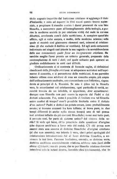 Rivista rosminiana periodico mensile