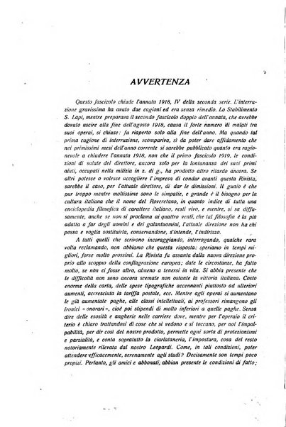 Rivista rosminiana periodico mensile