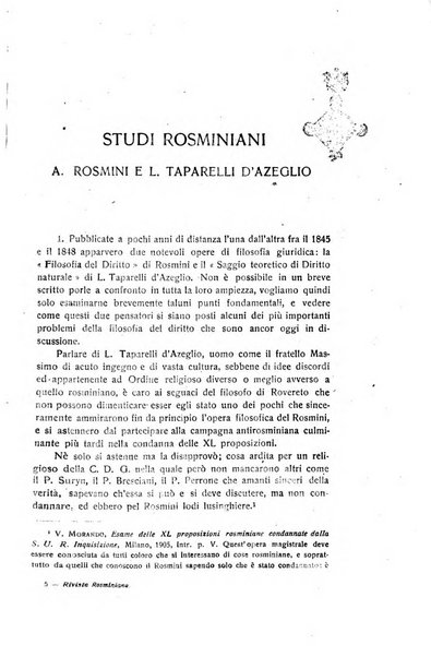 Rivista rosminiana periodico mensile