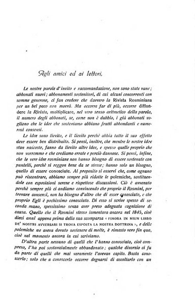 Rivista rosminiana periodico mensile