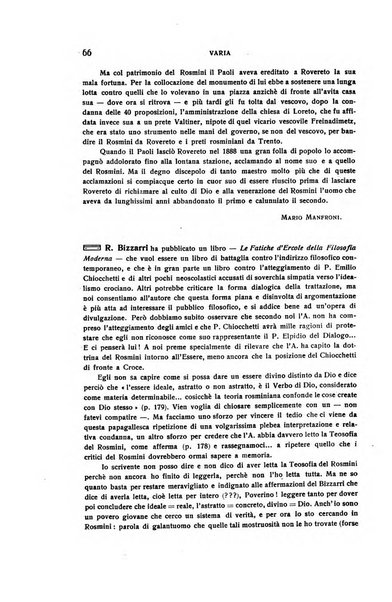 Rivista rosminiana periodico mensile