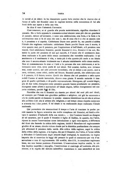 Rivista rosminiana periodico mensile