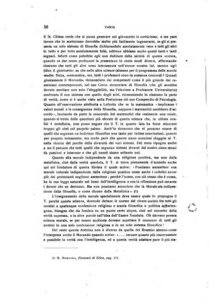 Rivista rosminiana periodico mensile