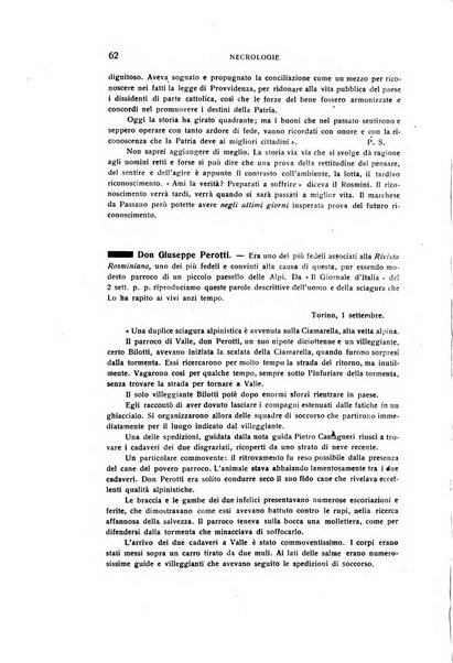 Rivista rosminiana periodico mensile