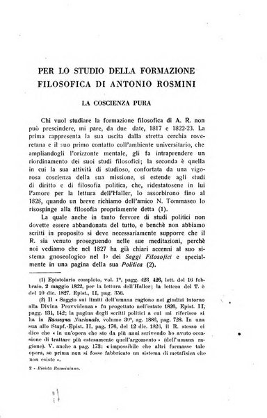 Rivista rosminiana periodico mensile