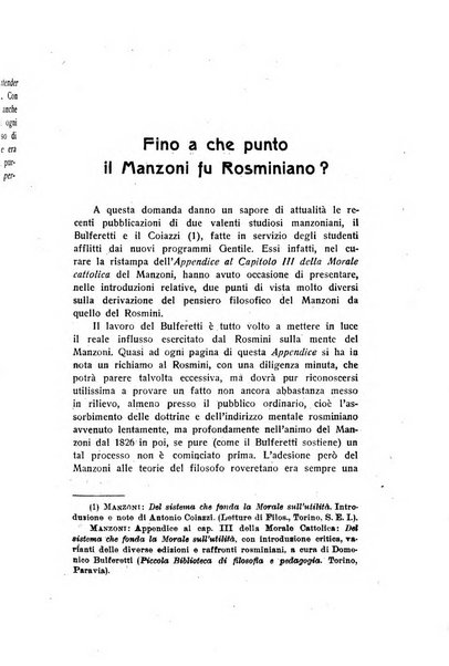 Rivista rosminiana periodico mensile