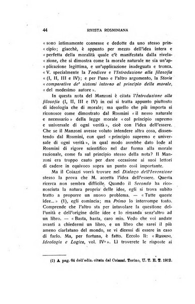 Rivista rosminiana periodico mensile