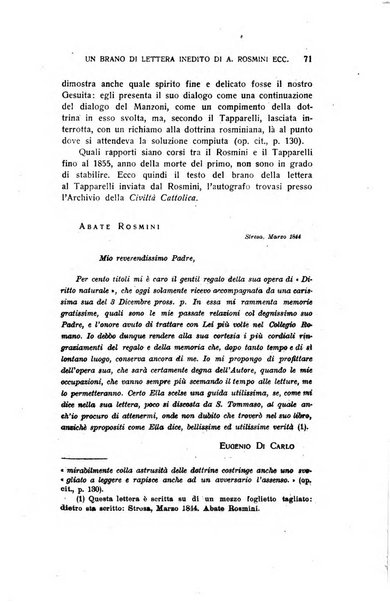 Rivista rosminiana periodico mensile