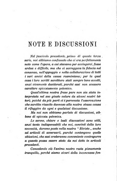 Rivista rosminiana periodico mensile