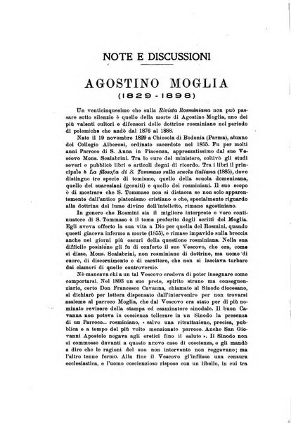 Rivista rosminiana periodico mensile