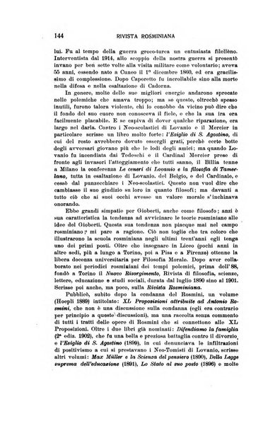 Rivista rosminiana periodico mensile