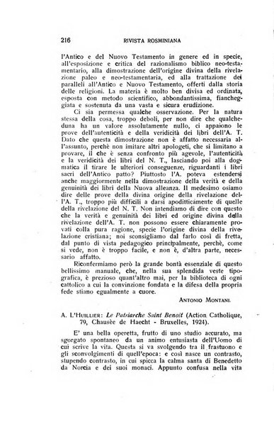 Rivista rosminiana periodico mensile