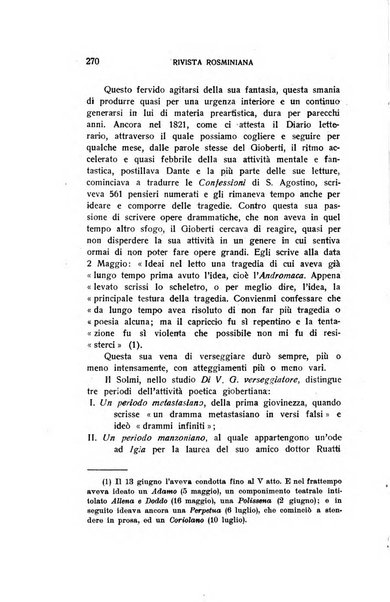 Rivista rosminiana periodico mensile