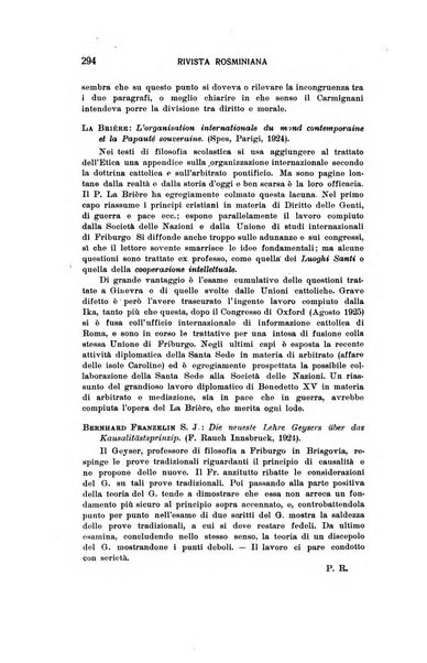 Rivista rosminiana periodico mensile