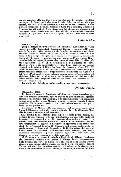 Rivista rosminiana periodico mensile