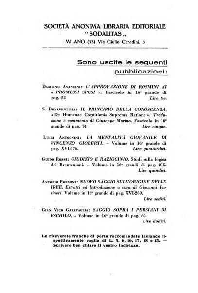 Rivista rosminiana periodico mensile