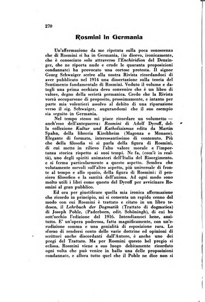 Rivista rosminiana periodico mensile