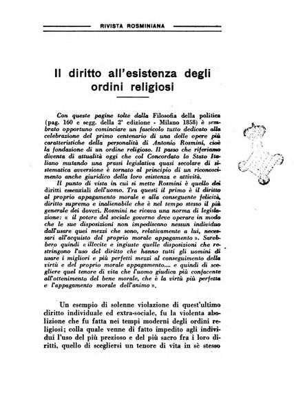 Rivista rosminiana periodico mensile