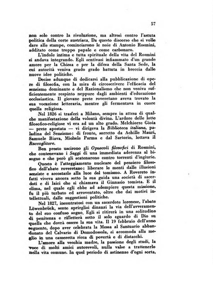 Rivista rosminiana periodico mensile