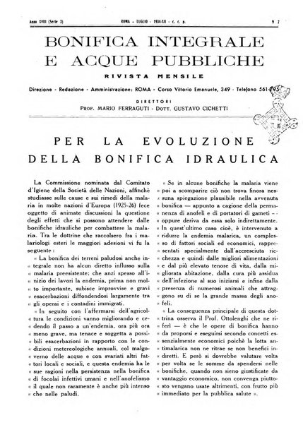 Bonifica integrale e acque pubbliche rivista mensile