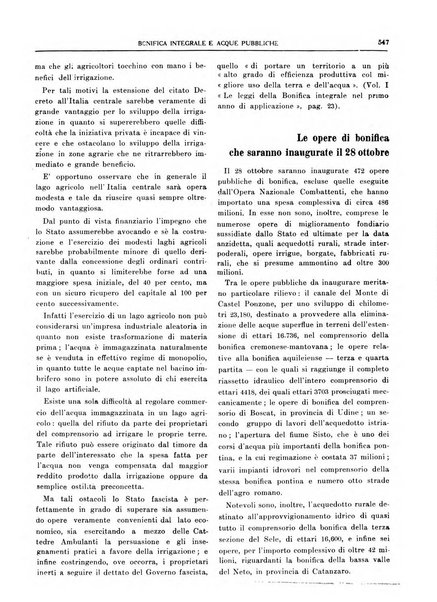 Bonifica integrale e acque pubbliche rivista mensile