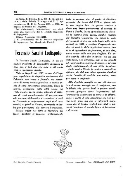 Bonifica integrale e acque pubbliche rivista mensile