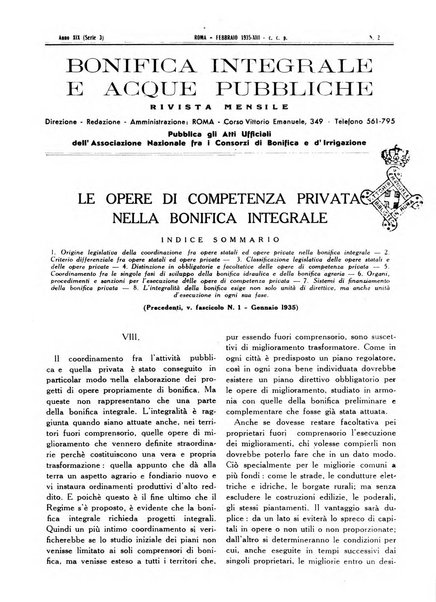 Bonifica integrale e acque pubbliche rivista mensile