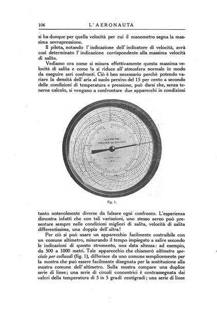 L'aeronauta rivista mensile di cultura tecnica