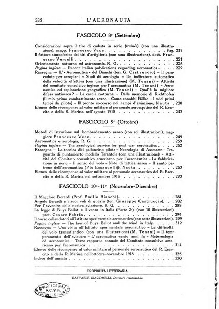 L'aeronauta rivista mensile di cultura tecnica