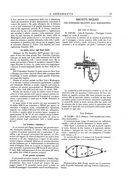 L'aeronauta rivista mensile di cultura tecnica