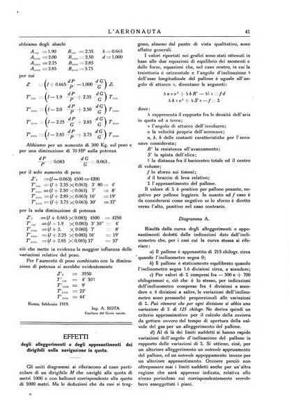 L'aeronauta rivista mensile di cultura tecnica