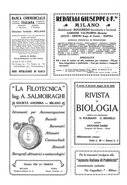 L'aeronauta rivista mensile di cultura tecnica