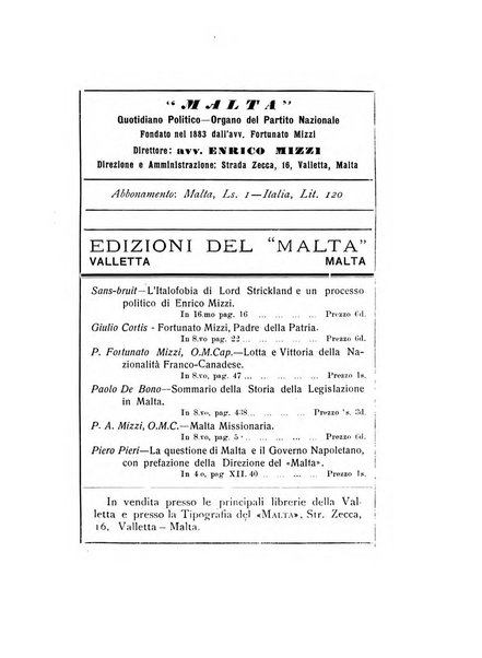 Malta letteraria rassegna mensile di lettere, scienze ed arti