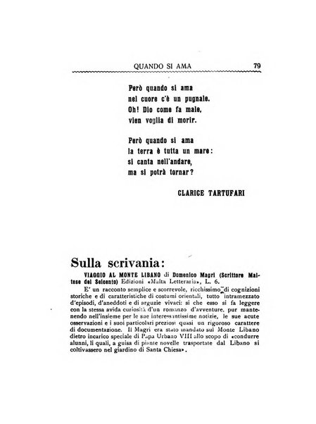 Malta letteraria rassegna mensile di lettere, scienze ed arti