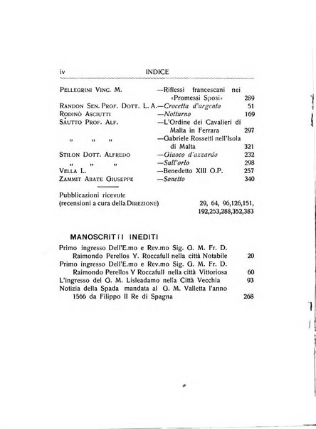 Malta letteraria rassegna mensile di lettere, scienze ed arti