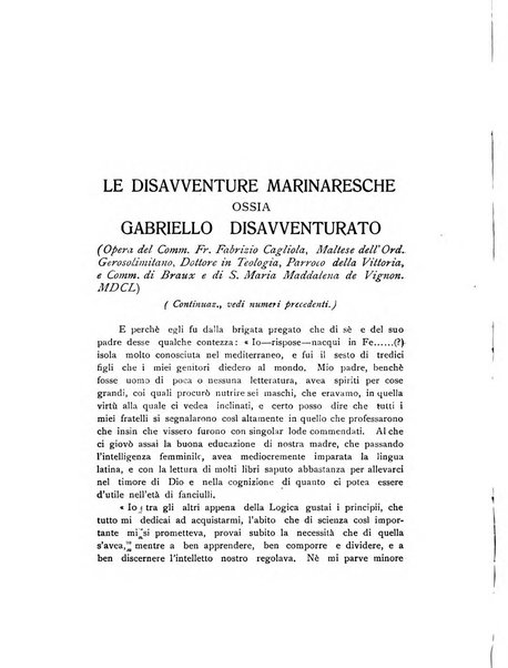 Malta letteraria rassegna mensile di lettere, scienze ed arti