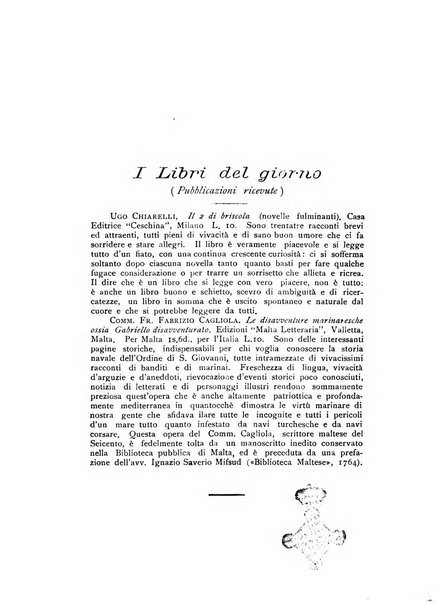 Malta letteraria rassegna mensile di lettere, scienze ed arti