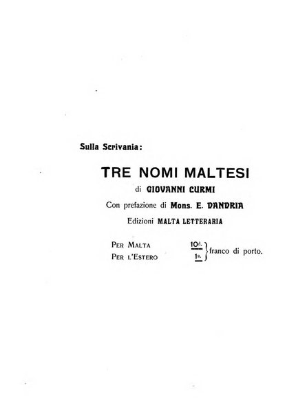 Malta letteraria rassegna mensile di lettere, scienze ed arti