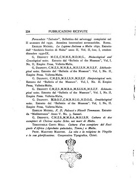 Malta letteraria rassegna mensile di lettere, scienze ed arti