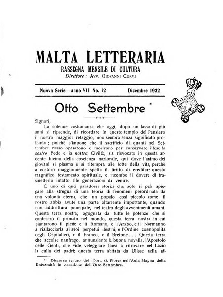 Malta letteraria rassegna mensile di lettere, scienze ed arti