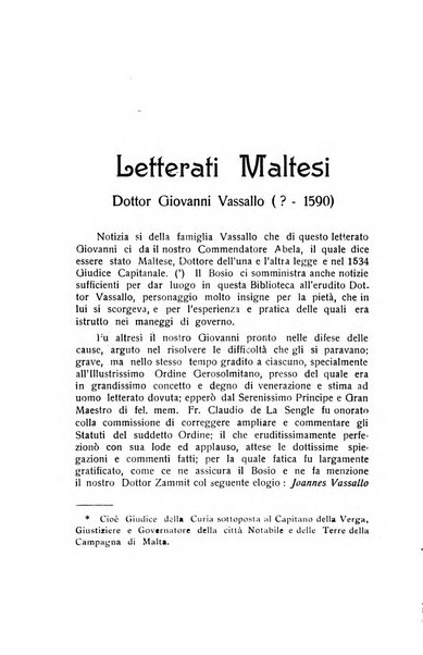 Malta letteraria rassegna mensile di lettere, scienze ed arti